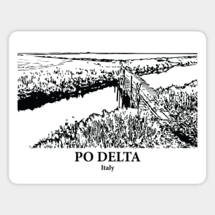 Po Delta - Italy Magnet